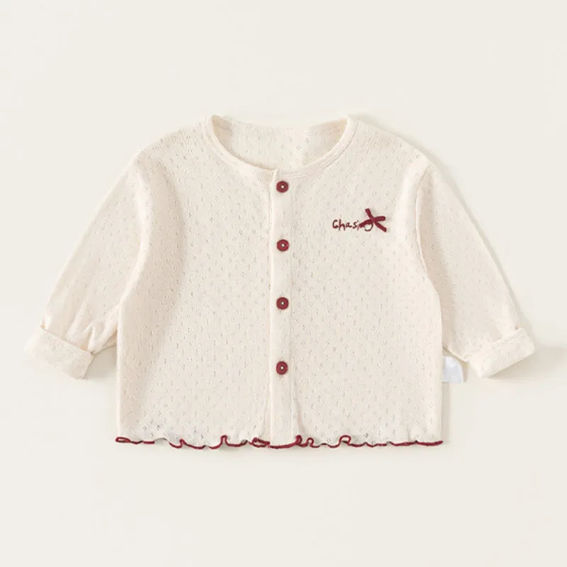 Conjunto niña cárdigan de punto a cuadros con dibujos y vestido