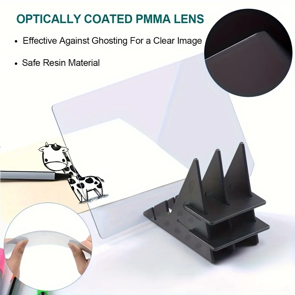 Tablero de dibujo óptico transparente portátil para proyector infantil - imagen 4