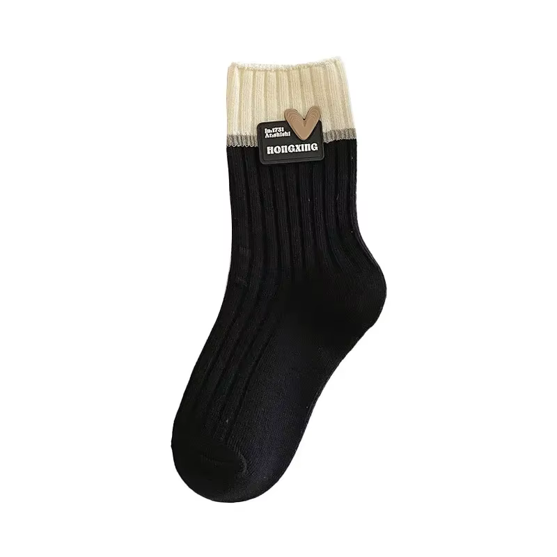 Calcetines escolares algodón suave corazón caramelo niños - imagen 2