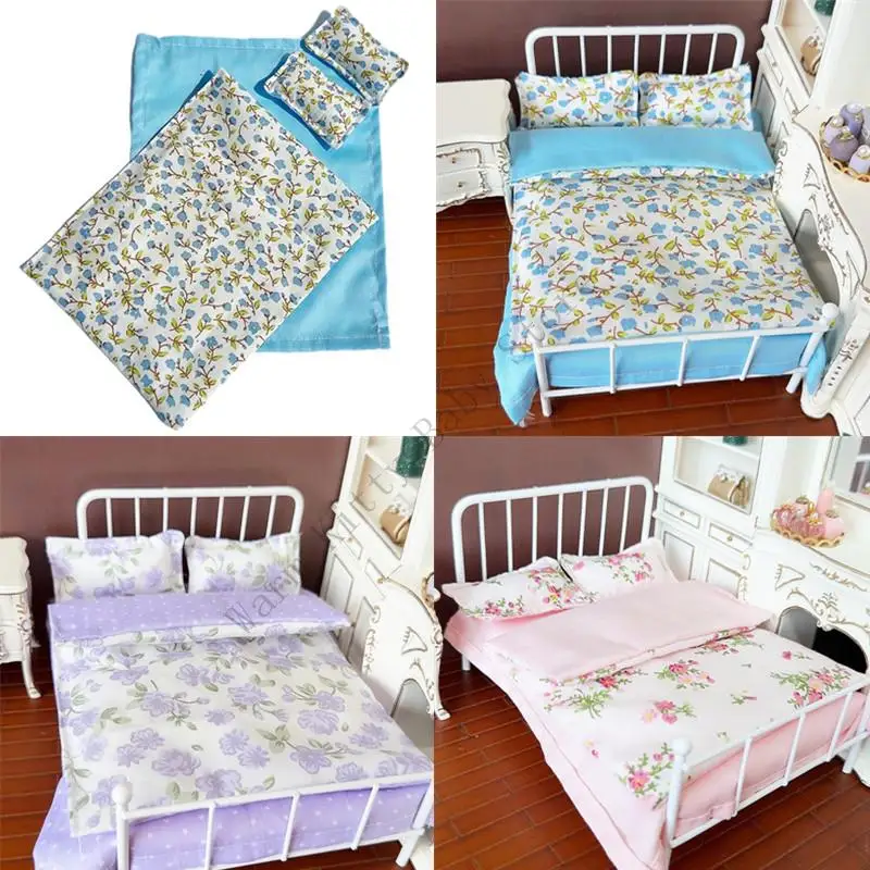 Ropa de cama en miniatura para casa de muñecas: almohadas suaves - imagen 4
