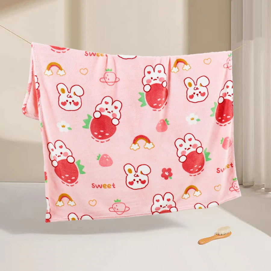 Manta de cuna de lana coral ultra suave para bebé recién nacido - imagen 3