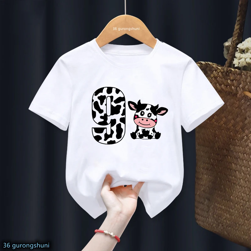 Camiseta infantil con estampado de vaca – Manga corta - imagen 4