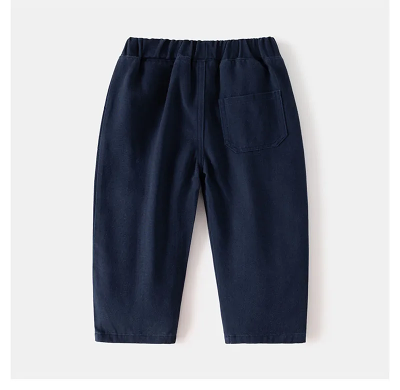 MILANCEL Pantalones informales de primavera lisos para niños - imagen 2