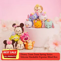 Figuras de silicona Disney kawaii de Stitch y Minnie para escritorio