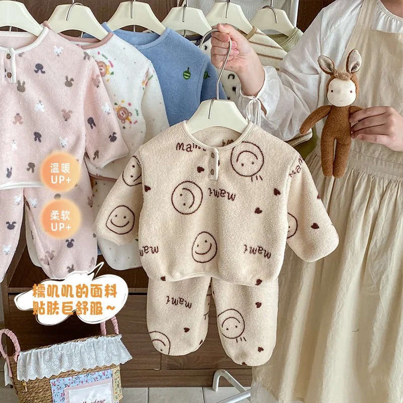 Conjunto de pijamas térmicos gruesos de invierno para niños - imagen 4