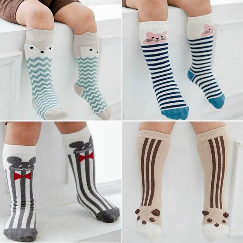 Calcetines altos de algodón peinado con dibujos para niños - imagen 5