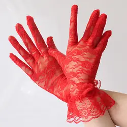 Guantes de encaje floral para vestido – estilo vintage nupcial