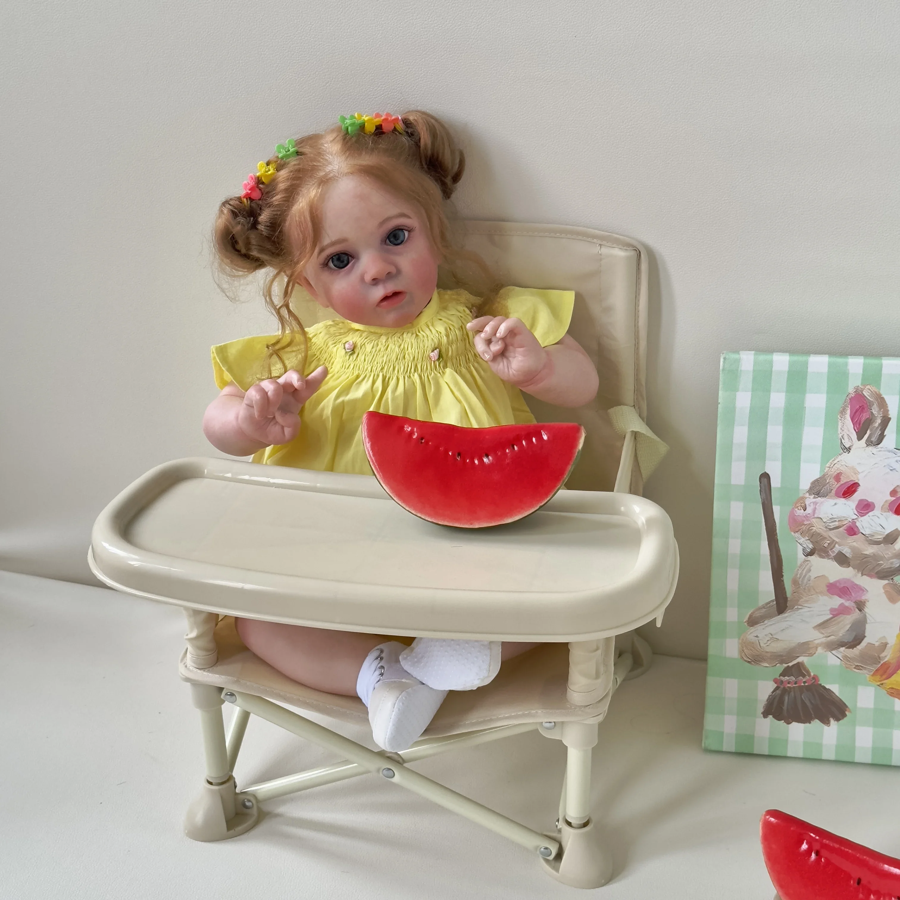 Muñeca bebé Missy Reborn aspecto realista piel 3D pintura en capas