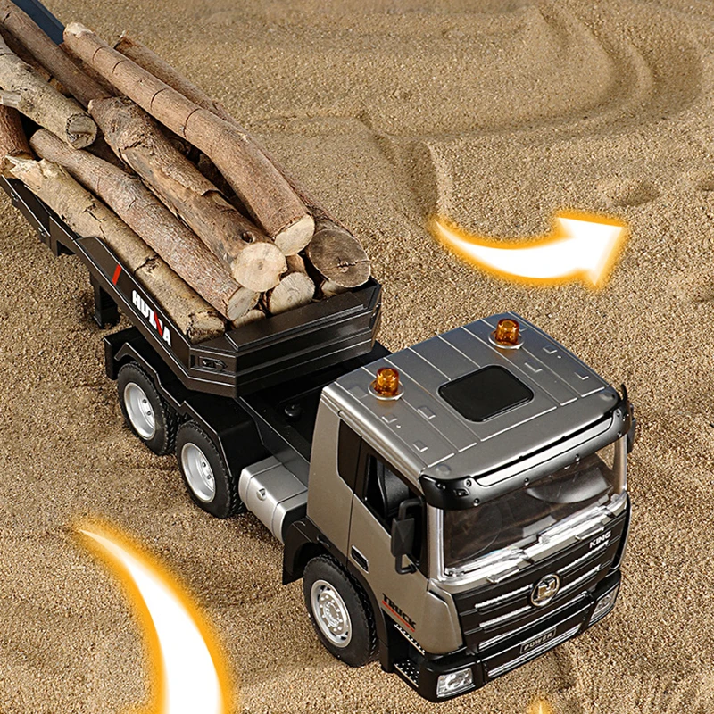 Camión RC 1:24 Huina Flat Truck 9 canales 2,4G para niños - imagen 5