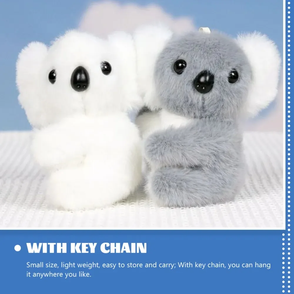Mini koala de peluche con llavero suave, ideal para regalar a niños - imagen 4