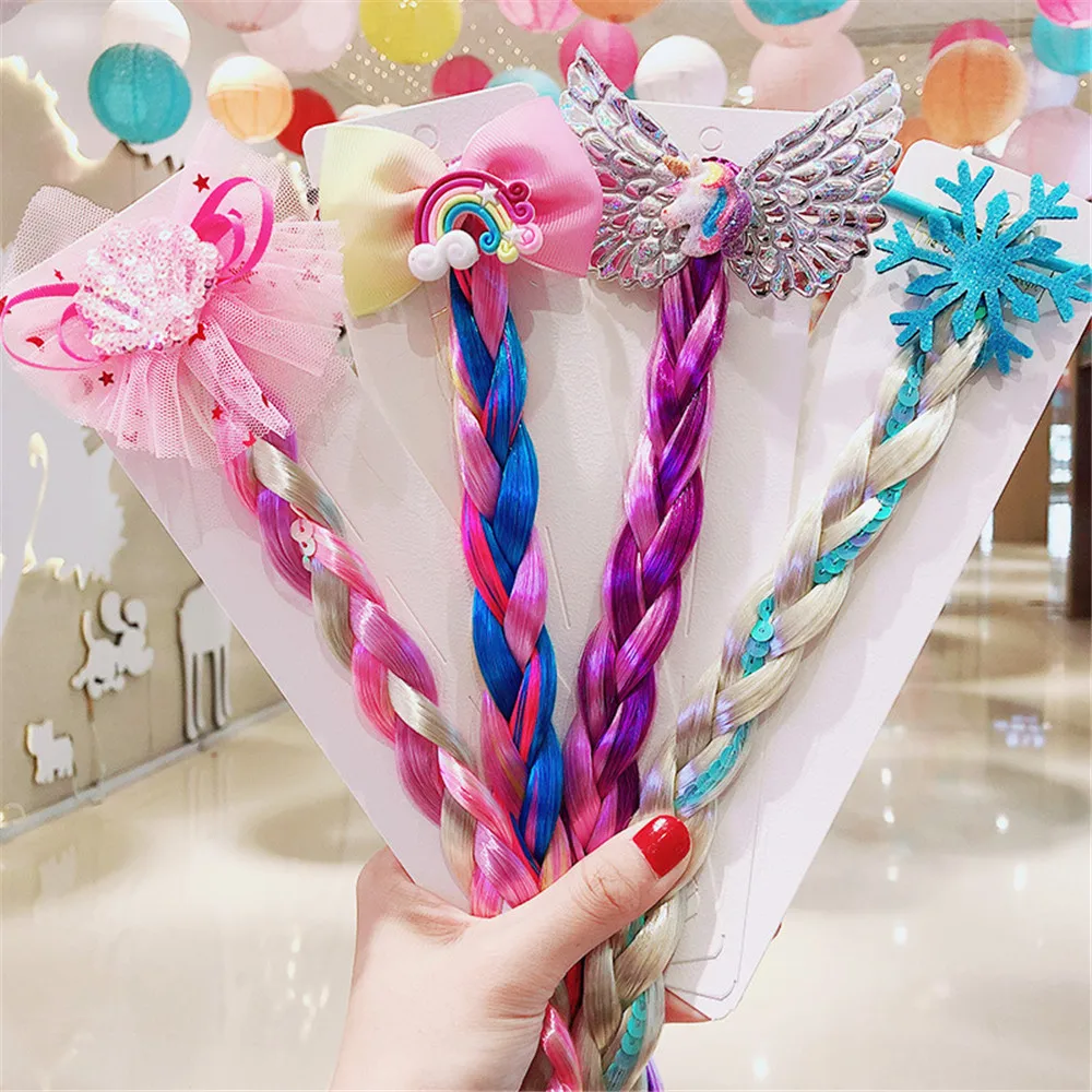 Lazo de pelo arcoíris para niña – Accesorios princesa sin daños - imagen 5