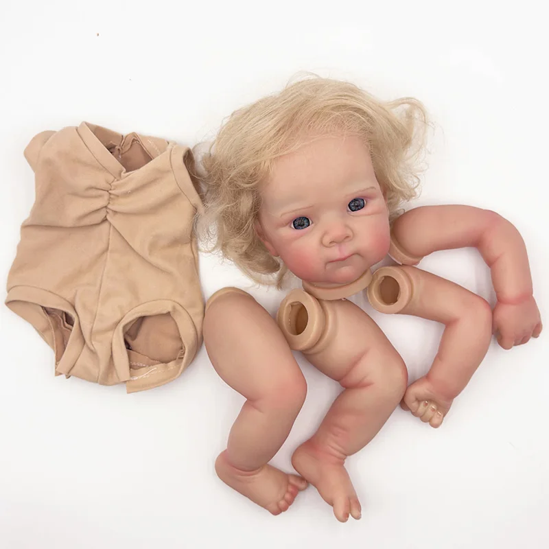 NPK Bettie Muñeca Reborn sin terminar con kit de pelo rizado 3D - imagen 2
