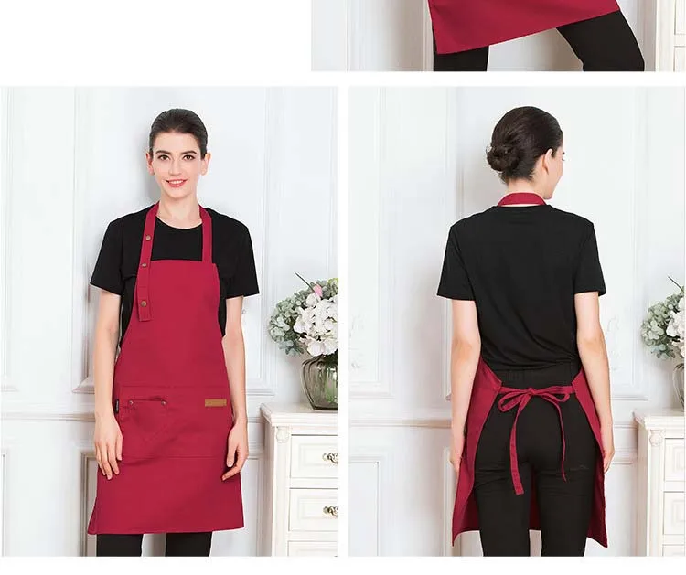 Delantal de chef con acabado práctico y uniforme