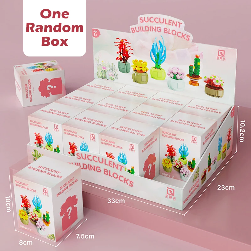 Juego de bloques de construcción con plantas suculentas – regalo infantil - imagen 3