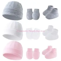 Conjunto recién nacido de invierno con gorro, guantes y calcetines