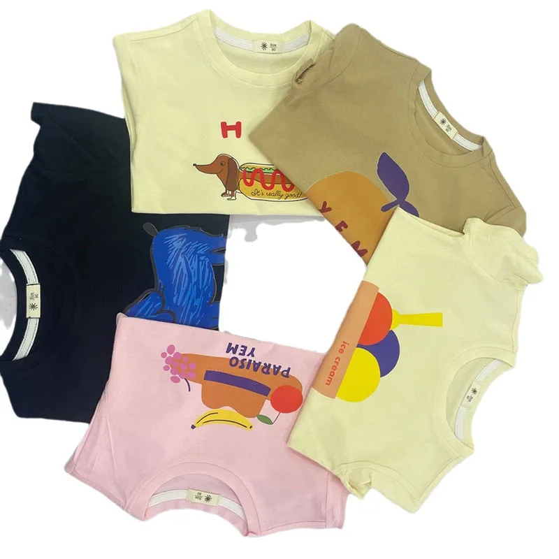 MILANCEL Camiseta infantil con dibujos animados – Manga corta unisex - imagen 3