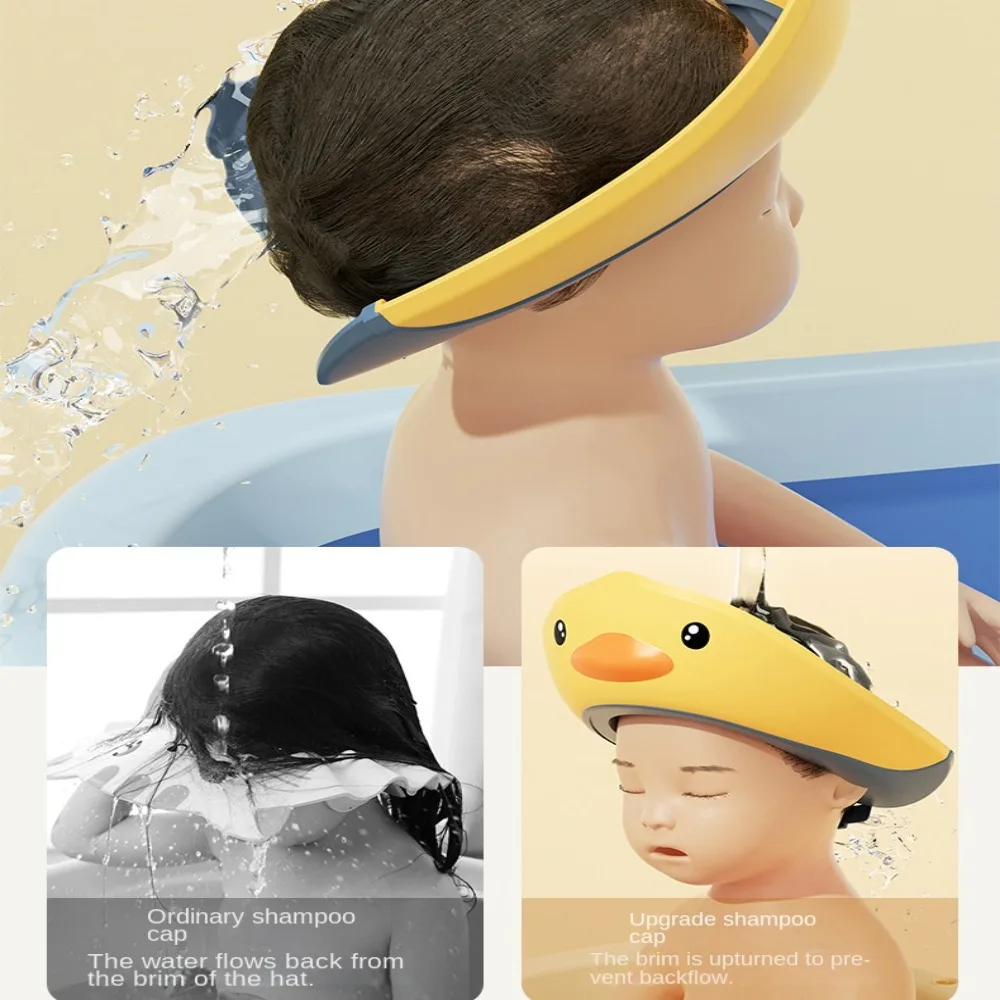 Gorro de baño infantil PVC con orejeras impermeables y protección - imagen 3