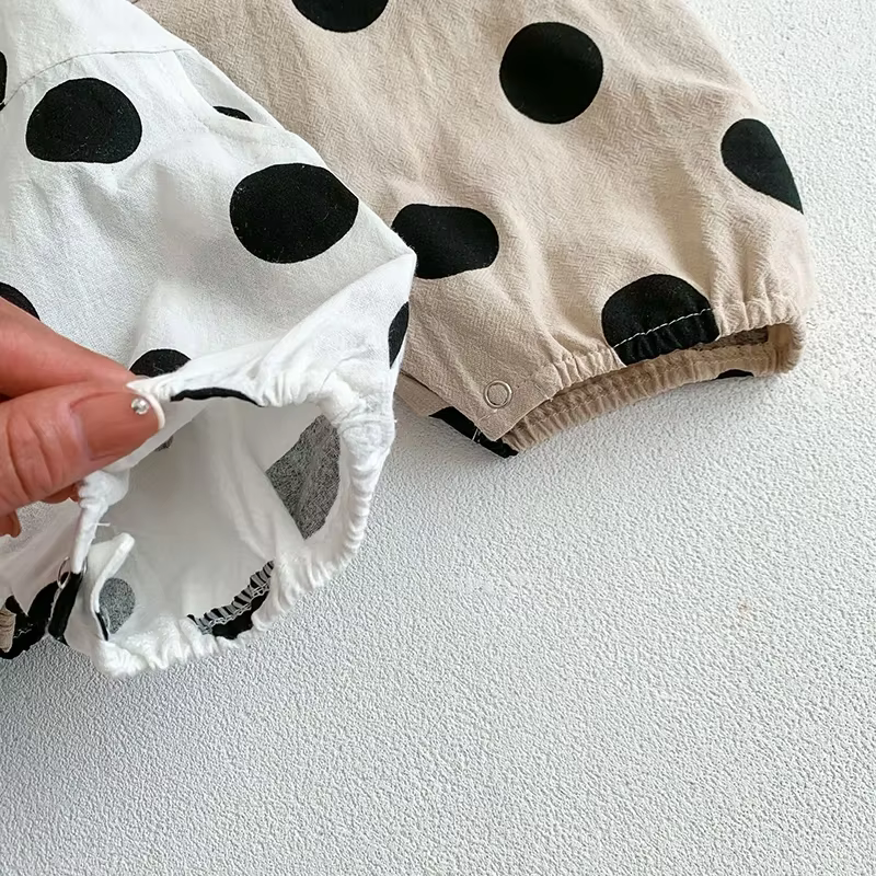 MILANCEL pelele de verano con tirantes para bebé niña, puntos - imagen 5