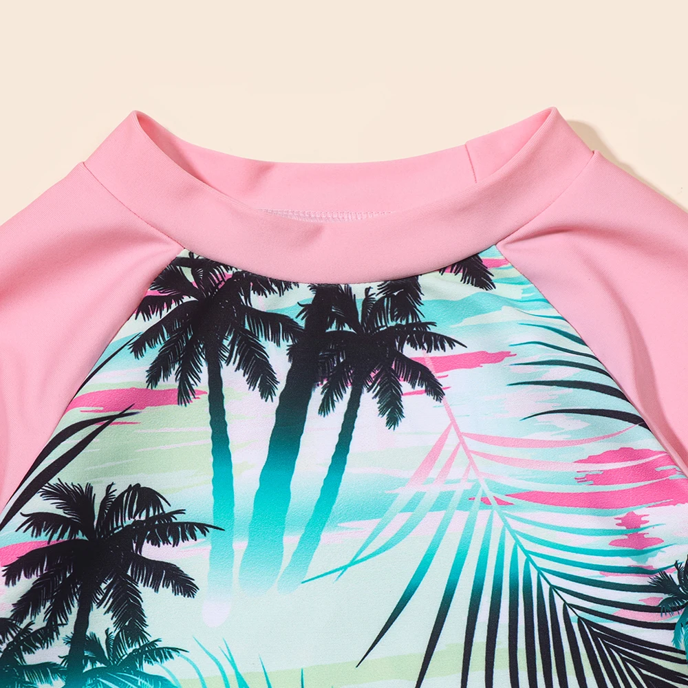 Traje de baño infantil con rashguard de manga larga de secado rápido - imagen 4