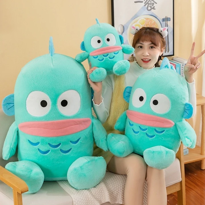 Peluche Hangyodon Sanrio estilo anime grande tipo cojín - imagen 3
