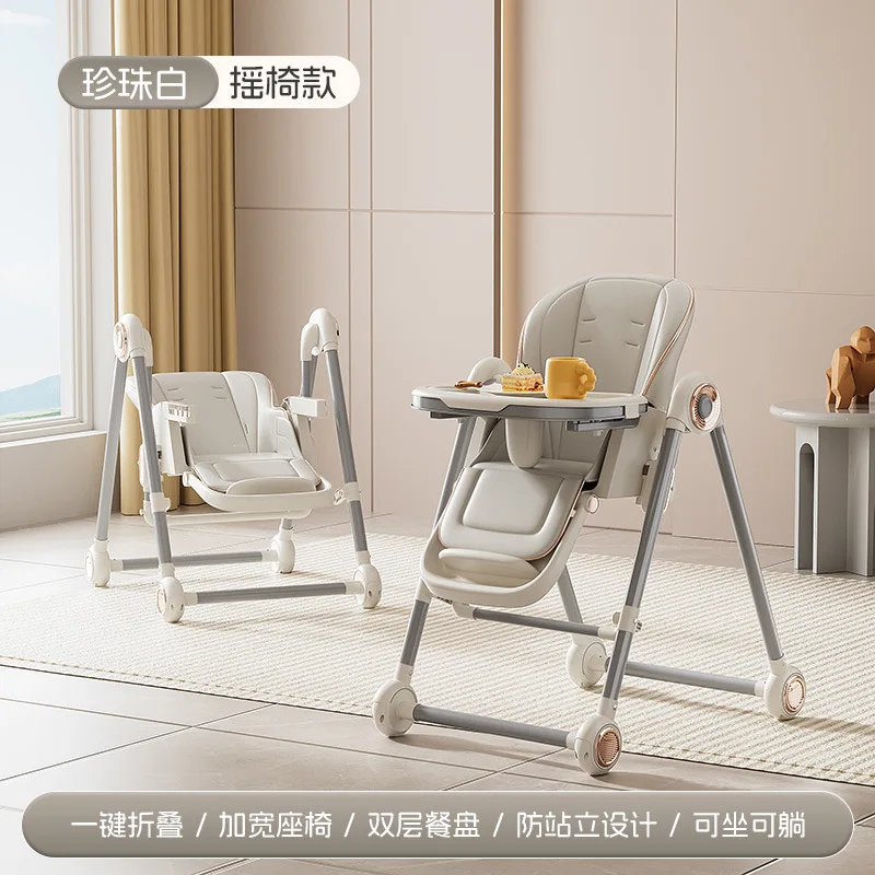 Silla de comedor para bebé plegable reclinable aprendizaje - imagen 3