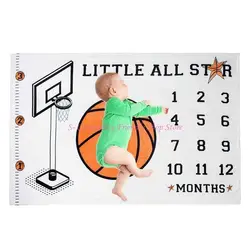 Manta de hitos de crecimiento mensual para fotos de recién nacido