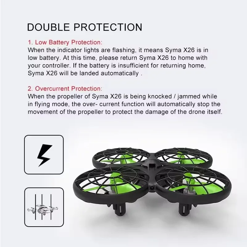 Dron RC SYMA X26 Pro con evitación de obstáculos para niños - imagen 2