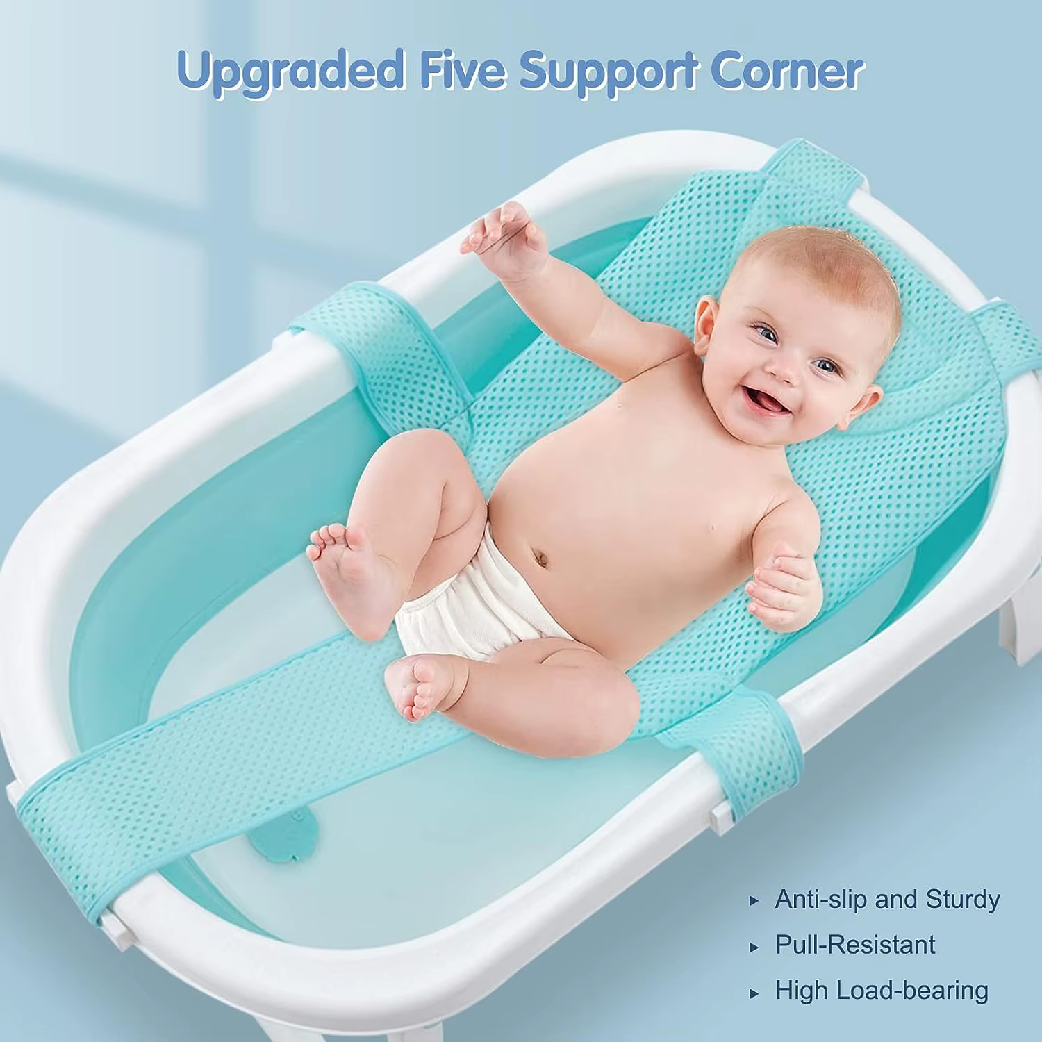 Cojín flotante antideslizante para baño de bebé - imagen 5