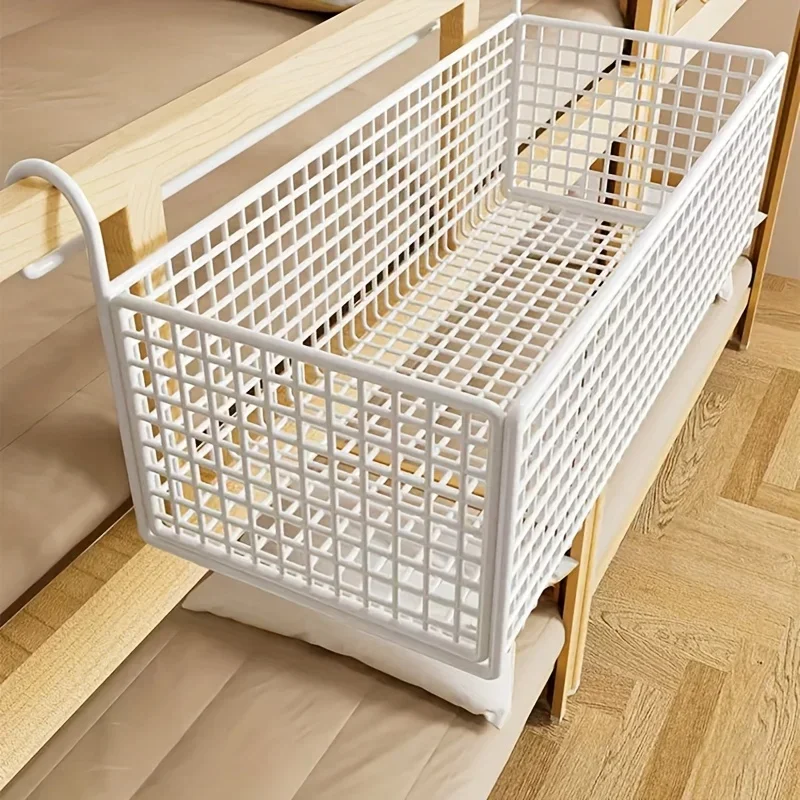 Organizador de almacenamiento plástico para cama, ahorra espacio