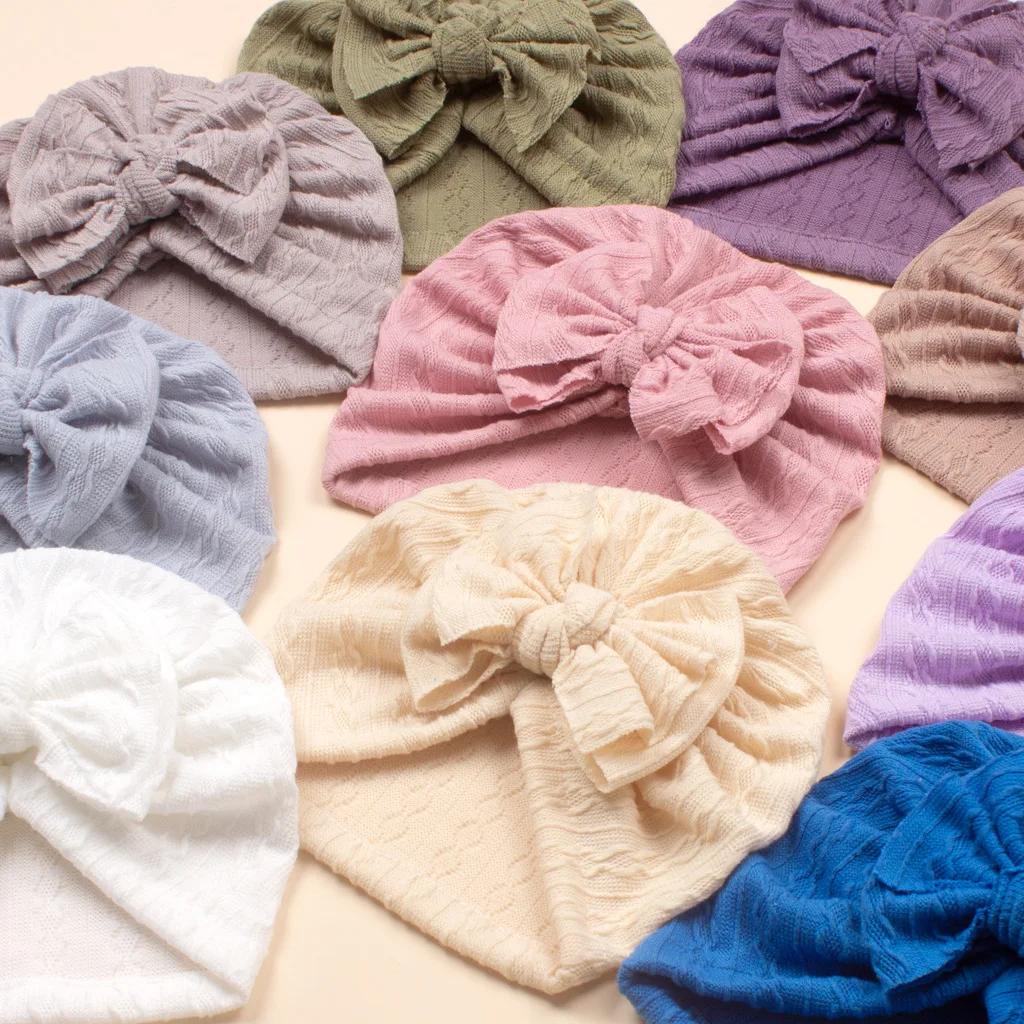 MILANCEL gorro bebé con lazo dulce y capucha suave para recién nacido - imagen 4