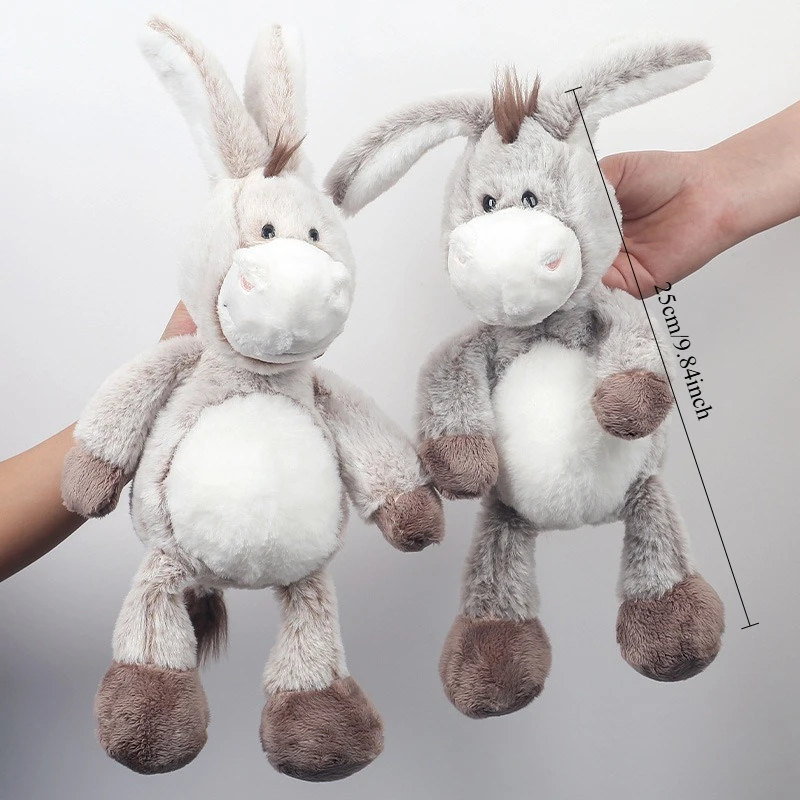 Peluche burro de orejas grandes suave, tipo almohada infantil - imagen 5