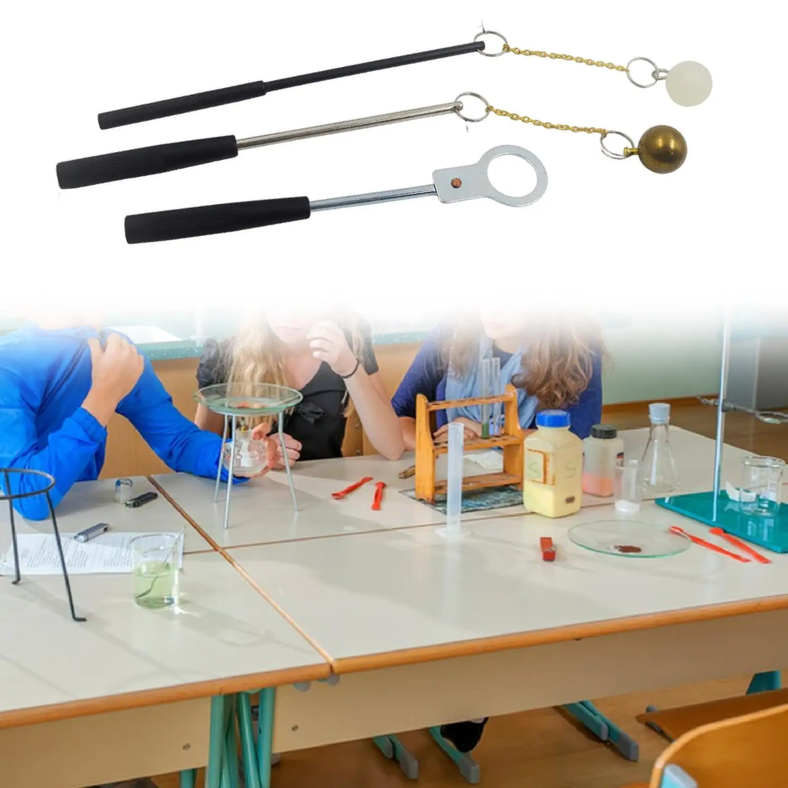 Kit de experimentos de física con anillos y bolas térmicas - imagen 5