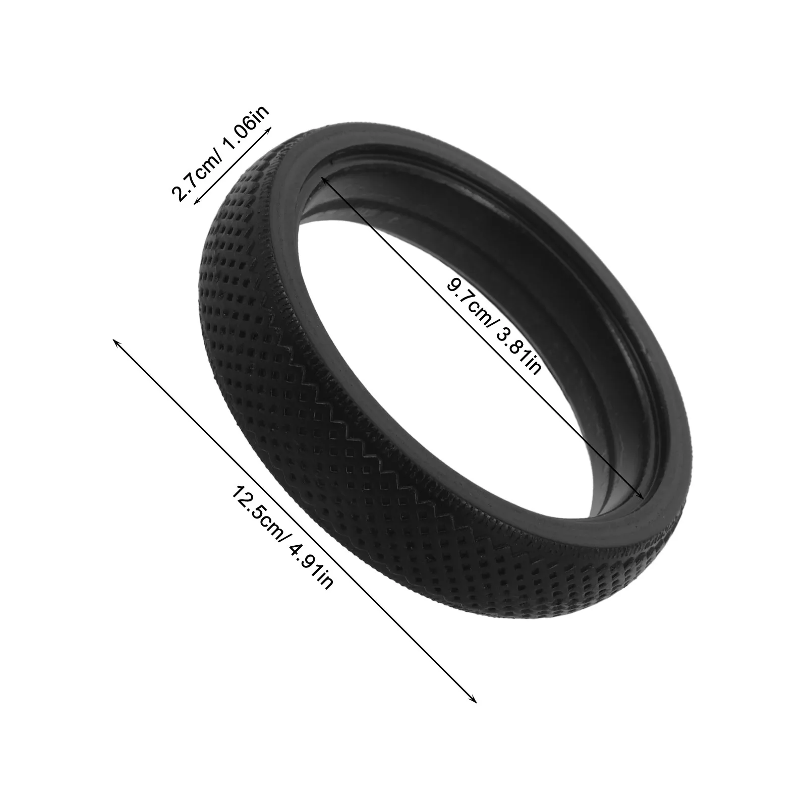 Neumático de goma silencioso para cochecito de exterior - imagen 2
