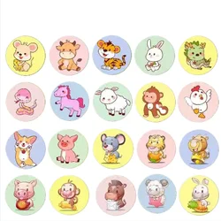 Curitas infantiles redondas con dibujos animados