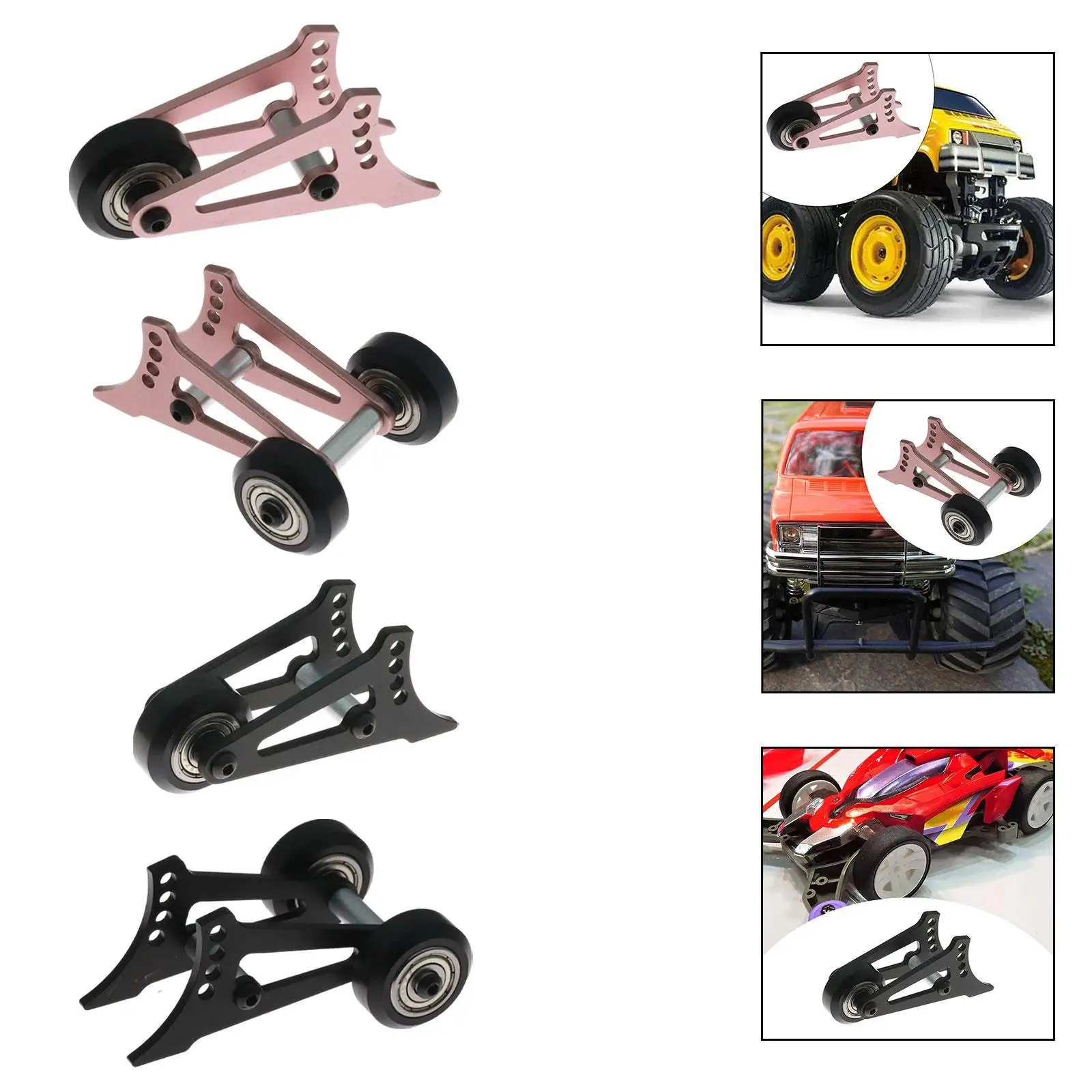 Rueda delantera coche RC resistente de repuesto para recambio - imagen 4
