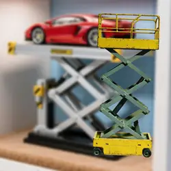 Maqueta plataforma elevadora para diorama de garaje