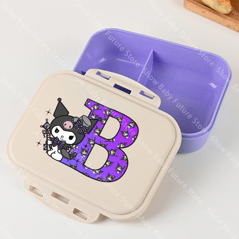 Lonchera infantil Kuromi aislante de plástico portátil unisex - imagen 3