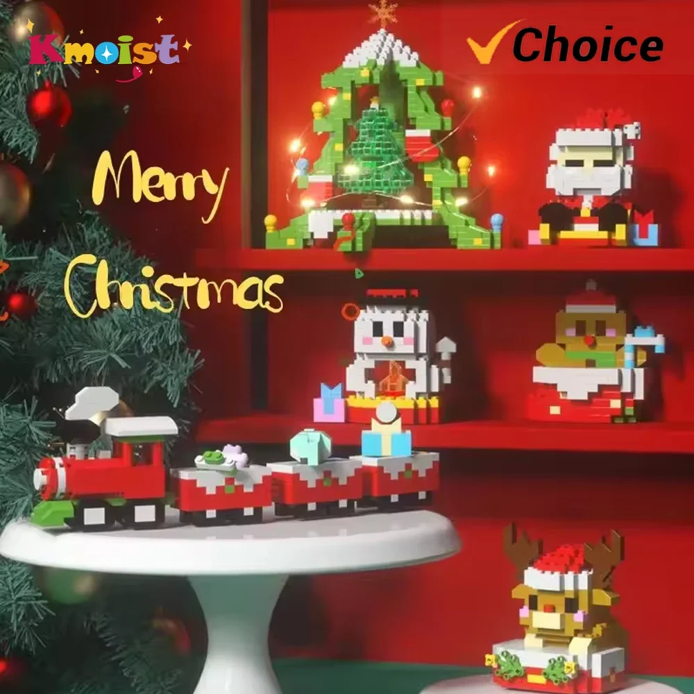 Micro bloques de construcción de Navidad con Santa - imagen 2