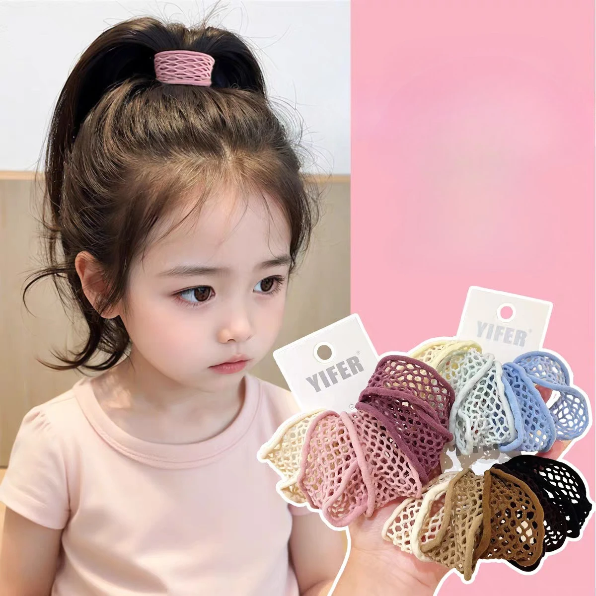 Diademas elásticas para niñas con colorido dulce y agarre firme - imagen 3