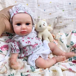 Muñeca reborn LouLou de silicona realista con boca abierta