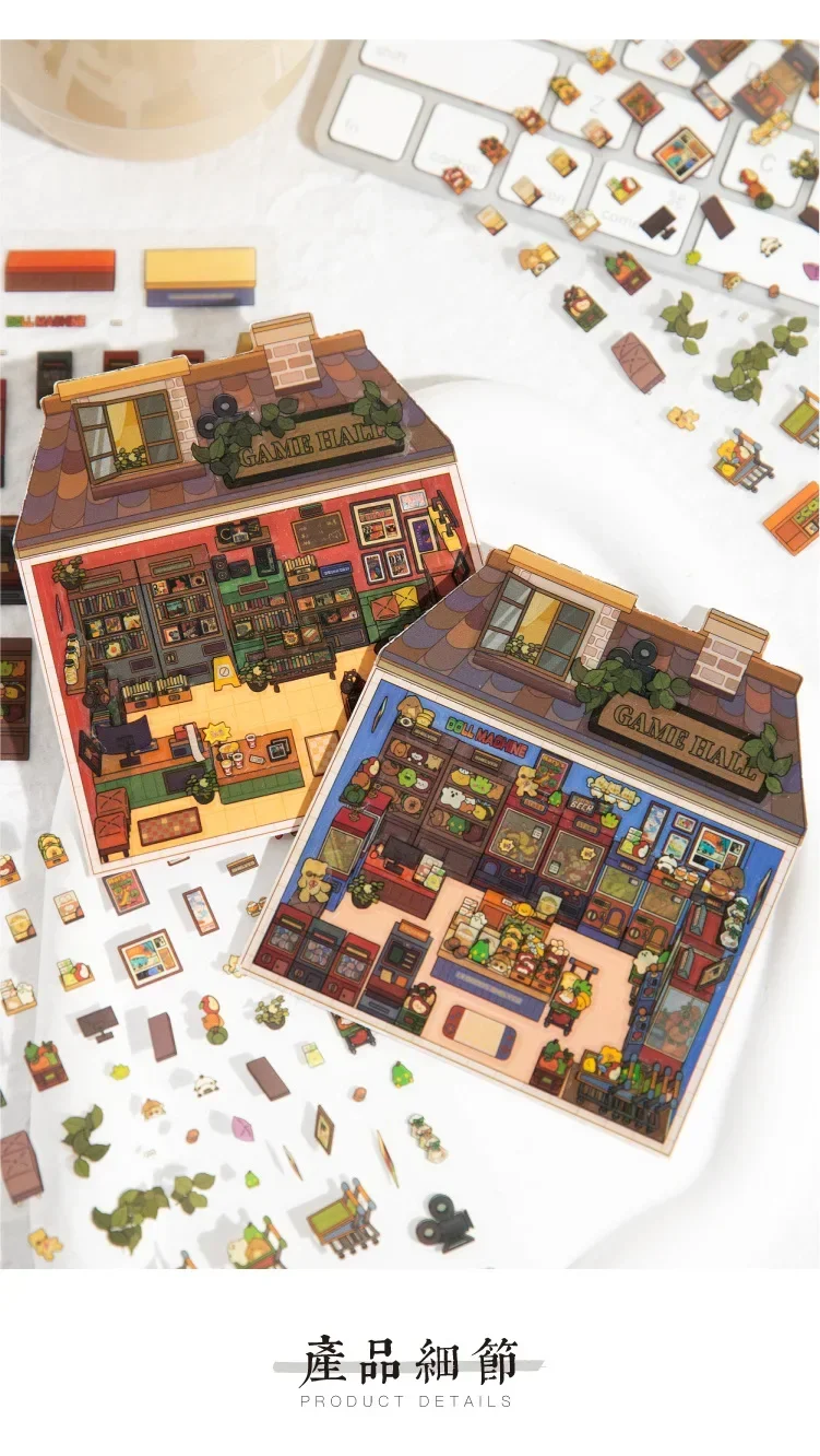 Escena tipo habitación en miniatura para juego imaginativo