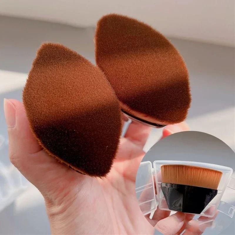 Brocha de maquillaje suave para polvo, rubor y base portátil - imagen 4