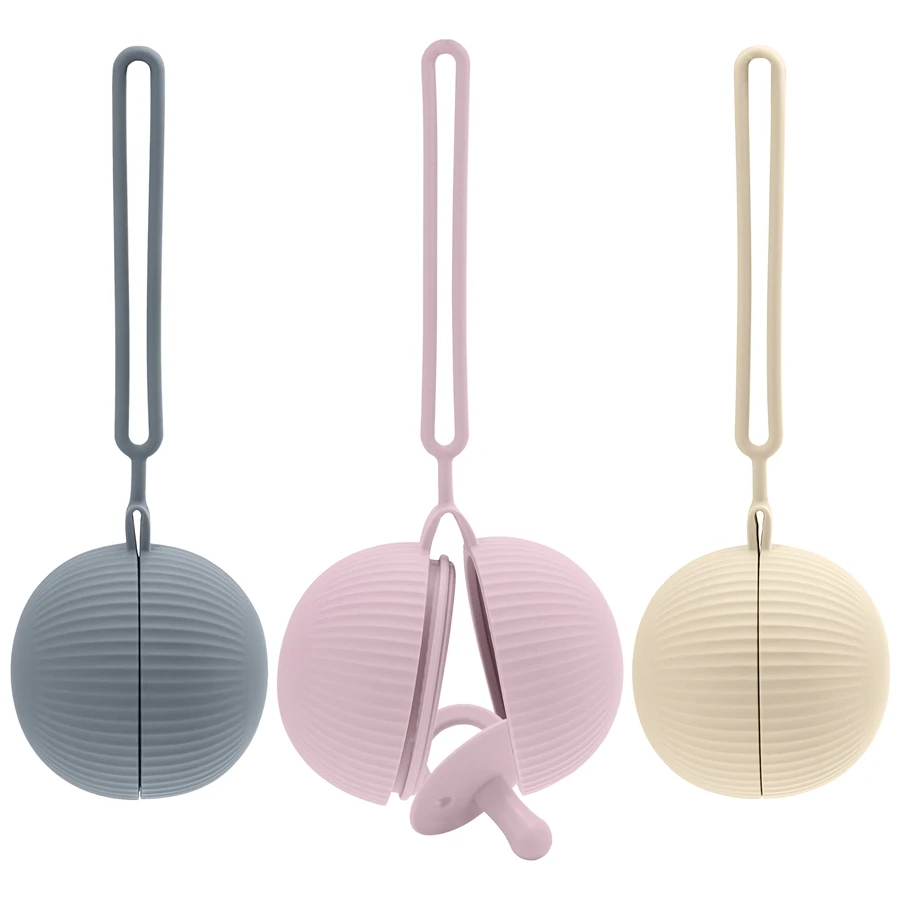 Estuche de silicona con cremallera para chupete – Portátil bebé - imagen 2