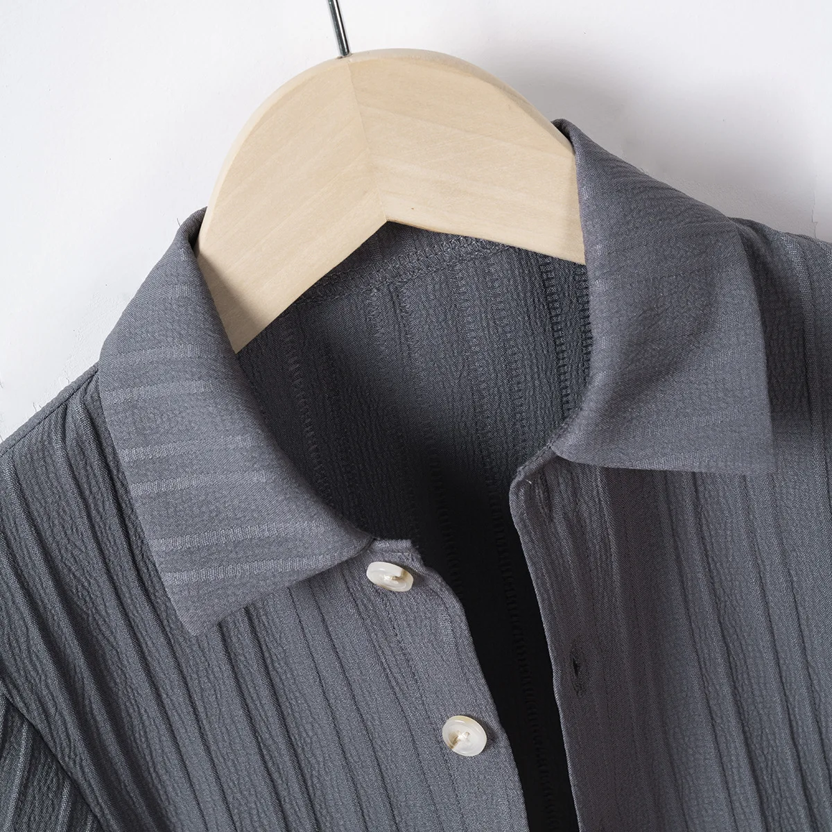 Conjunto de verano niño camisa manga corta con solapa y pantalón corto - imagen 3