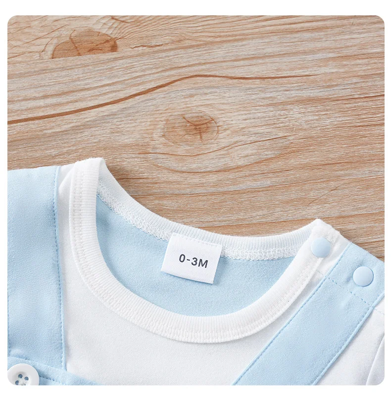 Ropa de bebé tipo pijama body de verano con manga corta