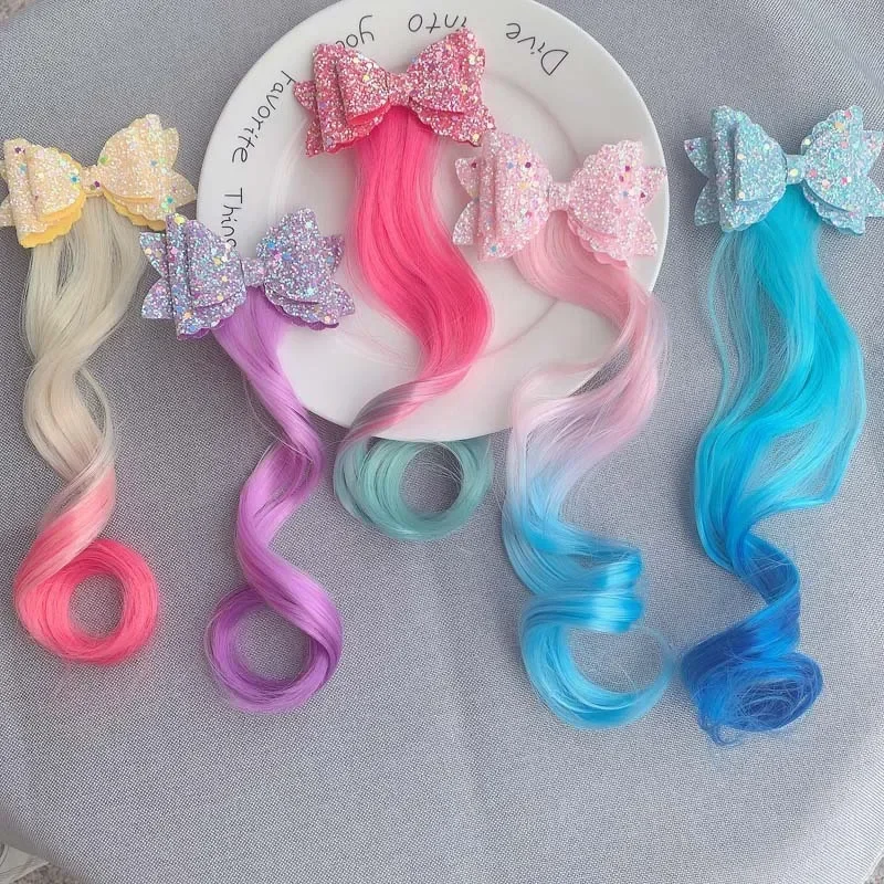 Accesorios de pelo para niñas: diademas, lazos y pelucas coloridas - imagen 5