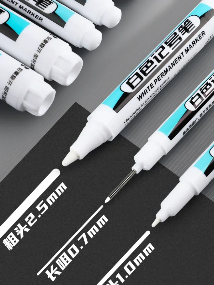 Rotulador blanco permanente para grafiti – Resistente al agua 1mm - imagen 3