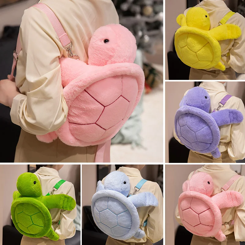 Peluche Kawaii de tortuga marina, suave cojín y decoración infantil - imagen 2