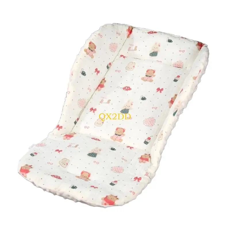 QX2D Almohadilla de asiento doble práctica de algodón lavable a máquina