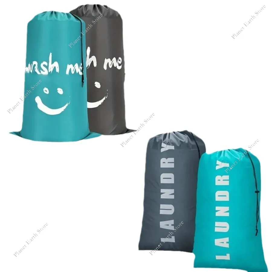Bolsa para ropa sucia de gran capacidad con cordón para viaje - imagen 2